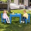 Costway 3PCS Kids Table & 2 Chairs Set Outdoor Heavy-Duty All-Weather Activity Table Set -Child Furniture Shop GUEST 514b4744 d611 4710 96da 64b39cc444c5