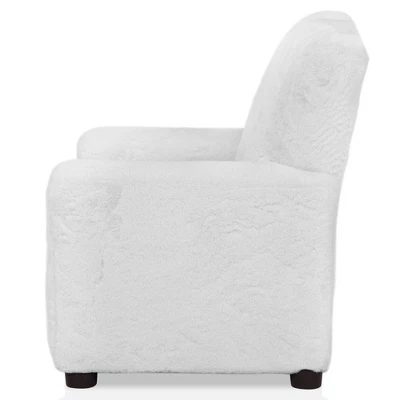 Nuea Faux Fur Kids' Chair White - Homes: Inside + Out 5 Nuea Faux Fur Kids' Chair White - Homes: Inside + Out - Image 3