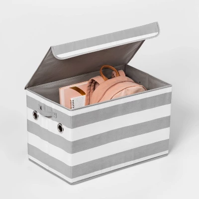 Large Rectangle Kids' Storage Striped Bin - Pillowfort™ 4 Large Rectangle Kids' Storage Striped Bin - Pillowfort™ - Image 2