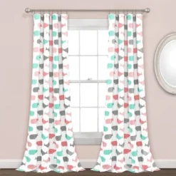 Whale Window Curtain - Lush Décor -Child Furniture Shop GUEST 5330ae0a 0d6c 4bc2 ab99 348eec9e2e61