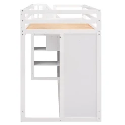 Functional Twin Loft Bed With 3 Shelves, 2 Wardrobes, 2 Drawers And Ladder With Storage-ModernLuxe 17 Functional Twin Loft Bed With 3 Shelves, 2 Wardrobes, 2 Drawers And Ladder With Storage-ModernLuxe -Child Furniture Shop GUEST 59fcdbda 959f 4ef5 a4b5 3a25afc3e430