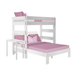 Max & Lily Farmhouse Twin Over Queen L-Shaped Bunk Bed With Desk -Child Furniture Shop GUEST 5d490ba1 f528 46d7 b87e 46188e703aff