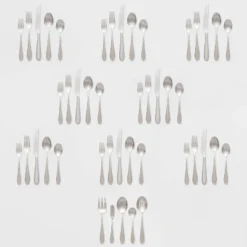 45pc Luxor 18/10 Stainless Steel Flatware Set - Threshold Signature™ -Child Furniture Shop GUEST 5eeff87b f0a4 4f68 abf1 8b0a61366404