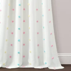 42"x84" Kids' Rainbow Tufted Dot Single Window Curtain Panel - Lush Décor -Child Furniture Shop GUEST 6057f04e 0ec0 4efb 81c5 b9d41c24ecf3
