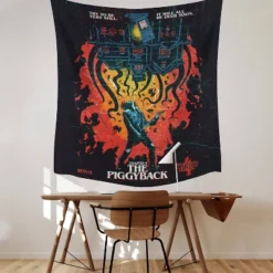 Stranger Things X Butcher Billy The Piggyback Tapestry Black/Red/Blue - RoomMates 9 Stranger Things X Butcher Billy The Piggyback Tapestry Black/Red/Blue - RoomMates -Child Furniture Shop GUEST 611b2a5f 1658 4d48 8e7c 1ad858e617da