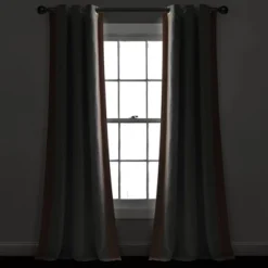 40"x84" Kids' Block Border 100% Lined Grommet Blackout Single Window Curtain Panel - Lush Décor -Child Furniture Shop GUEST 6145a9a9 8a98 49d4 a03f ff6f683cfdc9