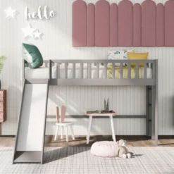 Twin Size Loft Bed With Ladder And Slide-ModernLuxe -Child Furniture Shop GUEST 646d4f36 c43d 4913 91ac 3d4745ed7d2e