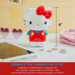 Silver Buffalo Sanrio Hello Kitty 6-Inch Ceramic Figural Coin Bank Storage -Child Furniture Shop GUEST 649eed96 c092 45ff 98ff 28d74160ead4