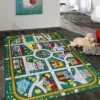 World Rug Gallery Kids Educational Learning City Life Road Non Slip Area Rug -Child Furniture Shop GUEST 64a71a28 ed7a 44d4 becd 0e5487fb36a7