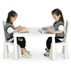 Costway Kids Table & 2 Chairs Set Toddler Activity Play Dining Study Desk Baby Gift -Child Furniture Shop GUEST 6612e69c adc1 48af 849d 083dba9d03d4