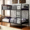 HOMES: Inside + Out Derrick Kids' Bunk Bed Antique Black - IoHOMES -Child Furniture Shop GUEST 669a1a72 ebae 4183 9c89 624bda09eeef