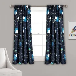 Universe Room Darkening Window Curtain Panels Navy - Lush Décor -Child Furniture Shop GUEST 671b9db8 d10d 403e 9f89 9ece9c71c4c5