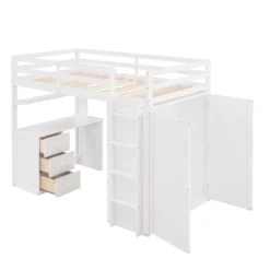 Twin Size Loft Bed With Drawers, Desk And Wardrobe-ModernLuxe 16 Twin Size Loft Bed With Drawers, Desk And Wardrobe-ModernLuxe -Child Furniture Shop GUEST 68288c46 de8e 459c b540 ac0ab0dcea05