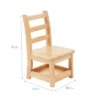 ECR4Kids Three Rung Ladderback Chairs With Storage, 2-Pack - Natural -Child Furniture Shop GUEST 6fb8d533 6074 4371 8adb aac5b83c83e5