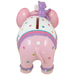 Northlight 5.75" Children's Pink Elephant With Monkey Coin Bank -Child Furniture Shop GUEST 73c1caeb a20a 4c8f 8744 c3bc9a7b313e