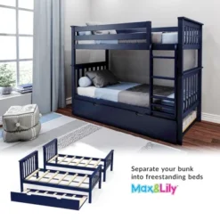 Max & Lily Twin Over Twin Bunk Bed With Trundle 15 Max & Lily Twin Over Twin Bunk Bed With Trundle -Child Furniture Shop GUEST 7500cccf 6733 46a1 9c6d 696166c2c2ea