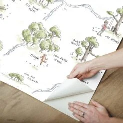 Winnie The Pooh 100 Acre Wood Map Peel And Stick Wallpaper - RoomMates -Child Furniture Shop GUEST 75066b3d 4050 4a00 929f 7ee5886eb4b1