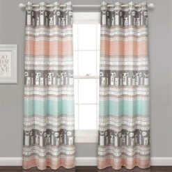 52"x84" Set Of 2 Llama Striped Room Darkening Curtain Panels - Lush Décor 9 52"x84" Set Of 2 Llama Striped Room Darkening Curtain Panels - Lush Décor -Child Furniture Shop GUEST 758c3577 ddaf 438e 80c5 d003e3376a54