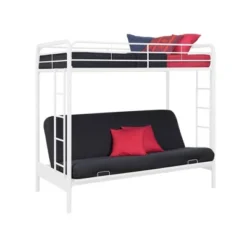 Twin Over Futon Leonora Metal Bunk Bed - Room & Joy -Child Furniture Shop GUEST 76cf0e2e 460c 4440 a614 07c4081f1d91