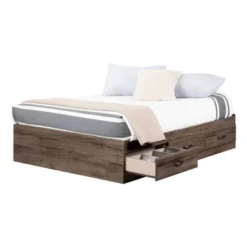Full Ulysses Mates Bed With 3 Drawers Fall Oak - South Shore -Child Furniture Shop GUEST 79756287 946d 4e47 9dd2 f60317a57816