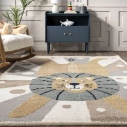 Brodie Cheerful Lion Kids Area Rug -Child Furniture Shop GUEST 7db70602 218a 45bb a50f 29bc4fa683a0