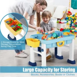 Costway 6 In 1 Kids Activity Table Set W/ Chair Toddler Luggage Building Block Table -Child Furniture Shop GUEST 7dd4ddac faf9 4992 9660 f1975eacd383