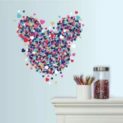 RoomMates Disney Minnie Mouse Heart Confetti Peel And Stick Wall Decals