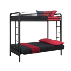 Twin Over Futon Leonora Metal Bunk Bed - Room & Joy -Child Furniture Shop GUEST 853cccad 8aaa 43a9 9bbd 04247822eb46