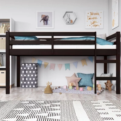 Twin Ashanti Wood Loft Bed - Room & Joy 3 Twin Ashanti Wood Loft Bed - Room & Joy