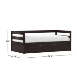 Twin Kids' Caspian Daybed With Trundle Chocolate - Hillsdale Furniture -Child Furniture Shop GUEST 87b25844 73fd 4c3f 9025 d972eae8e124