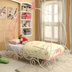 Twin Heaton Princess Carriage Canopy Kids' Bed - MiBasics -Child Furniture Shop GUEST 88c7d20b 2f2d 4ab0 8ed9 7c44869e2c20