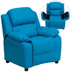 Emma And Oliver Deluxe Padded Contemporary Kids Recliner With Storage Arms 34 Emma And Oliver Deluxe Padded Contemporary Kids Recliner With Storage Arms -Child Furniture Shop GUEST 899450a0 a0ff 4591 ac7e bc7740ad888b