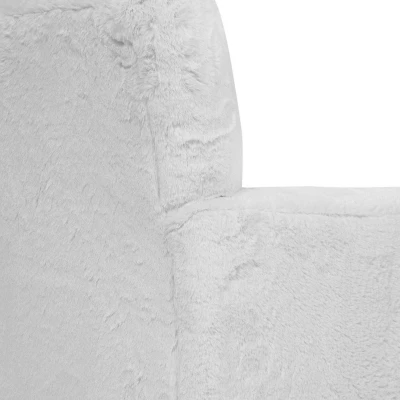 Nuea Faux Fur Kids' Chair White - Homes: Inside + Out 8 Nuea Faux Fur Kids' Chair White - Homes: Inside + Out - Image 6