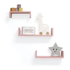 Set Of 3 Picture Ledge Shelf For Kids' Room Pink - InPlace -Child Furniture Shop GUEST 8d6ed0f6 a797 4ee5 9a24 9890c334d50a