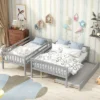 Twin Over Full Bunk Bed With Trundle Bed, Ladder And Safety Rails-ModernLuxe -Child Furniture Shop GUEST 8f77e694 74f4 47db 8700 a50f7e6260b4