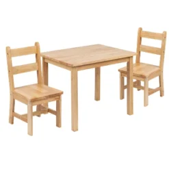 Emma And Oliver Kids 3 Piece Solid Hardwood Table And Chair Set For Playroom, Kitchen 31 Emma And Oliver Kids 3 Piece Solid Hardwood Table And Chair Set For Playroom, Kitchen -Child Furniture Shop GUEST 906f23c6 d3f0 472e aa20 cba3e96e665a