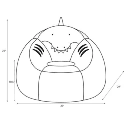 Shark Kids' Bean Bag Chair - Pillowfort™ -Child Furniture Shop GUEST 9206efb8 2779 412a ab14 c441158e542e