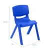 ECR4Kids Plastic School Stack Chair For Indoors And Outdoors, 14in Seat Height, 4-Pack -Child Furniture Shop GUEST 930c1705 b282 4c14 9d65 32ef60b95169