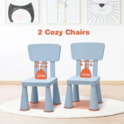Costway Kids Table & 2 Chairs Set Toddler Activity Play Dining Study Desk Baby Gift -Child Furniture Shop GUEST 93e31d8d aa1b 44e1 9400 d57eea9dbb05