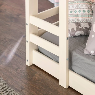 Twin Over Twin Indy Solid Wood Low Bunk Bed - Saracina Home 6 Twin Over Twin Indy Solid Wood Low Bunk Bed - Saracina Home - Image 4