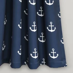 52"x63" Anchor Room Darkening Window Curtain Panels Navy - Lush Décor -Child Furniture Shop GUEST 9acbed53 8e4d 4793 bb61 1f4801a8b755