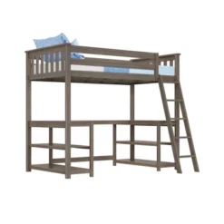 Max & Lily Twin-Size High Loft Bed With Wraparound Desk & Shelves 15 Max & Lily Twin-Size High Loft Bed With Wraparound Desk & Shelves -Child Furniture Shop GUEST 9b45a0f8 714d 4b2a 9e4f a57128c795bb