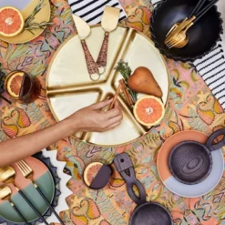 5pc Stainless Steel Silverware Set Black/Gold - Opalhouse™ Designed With Jungalow™ -Child Furniture Shop GUEST 9c600b8c 28d5 45e2 a4c3 ad1088a92ce8