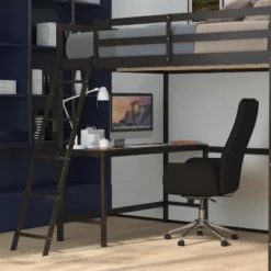 Flash Furniture Riley Loft Bed Frame With Desk, Wooden Bed Frame With Protective Guard Rails & Ladder For Kids And Teens 15 Flash Furniture Riley Loft Bed Frame With Desk, Wooden Bed Frame With Protective Guard Rails & Ladder For Kids And Teens -Child Furniture Shop GUEST 9ca1f9bc a9a7 47f0 a4c8 6a9806d4eec2