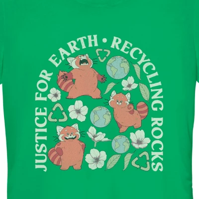 Junior's Turning Red Recycling Rocks T-Shirt 3 Junior's Turning Red Recycling Rocks T-Shirt