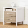 Munich 2 Drawer Nightstand - White/Soft Elm - South Shore -Child Furniture Shop GUEST 9fe18016 8c24 4ce5 bfbb 8da3d93d4a22