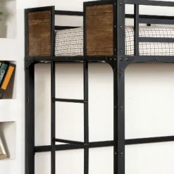 Twin Navii Industrial Loft Bed Black - HOMES: Inside + Out -Child Furniture Shop GUEST a0faa58c 1132 44ea 9017 8b4a02531222