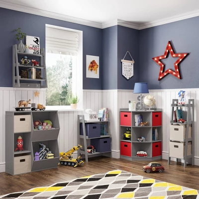 3pc Kids' Floor Cabinet With 2 Bins Set - RiverRidge Home 4 3pc Kids' Floor Cabinet With 2 Bins Set - RiverRidge Home - Image 2