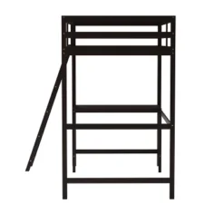 Emma And Oliver Twin Wood Loft Bed Frame With Protective Guardrails And Integrated Desk And Ladder For Use With Any 6-8" Thick Mattress -Child Furniture Shop GUEST a23f56f6 8c74 4113 bb26 918a5cab92cf