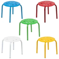 Flash Furniture Plastic Nesting Stack Stools, 11.5"Height (5 Pack) -Child Furniture Shop GUEST a36e61b8 4541 4e58 adee 52b5078c4e6c